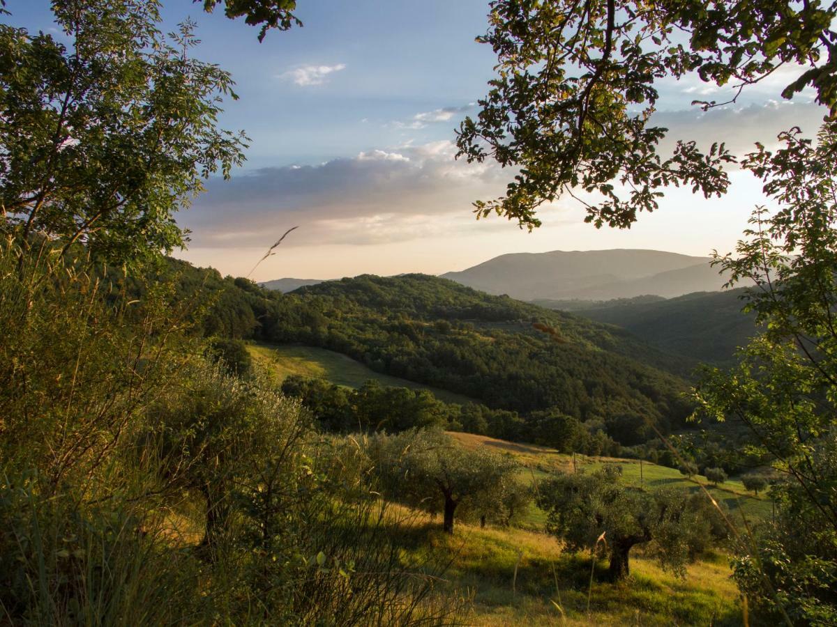 Casa La Valle, Gubbio, Frazione Santa Cristina Bed & Breakfast Bagian luar foto
